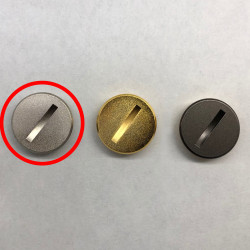 Silver Metal Battery Cover for Contax T2 | CNC-Milled Aluminum | Mirror Polish Finish | OEM Replacement
