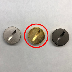 Gold Metal Battery Cover for Contax T2 | CNC-Milled Brass | Luxury Finish | OEM Replacement