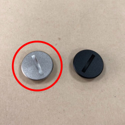 Silver Metal Battery Cover for Contax TVS I II III | CNC-Milled Aluminum | Mirror Polish Finish | OEM Fit