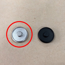 Silver Metal Battery Cover for Contax TVS I II III | CNC-Milled Aluminum | Mirror Polish Finish | OEM Fit