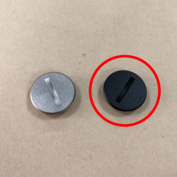 Black Metal Battery Cover for Contax TVS I II III | CNC-Milled Aluminum | Matte Black Finish | OEM Replacement