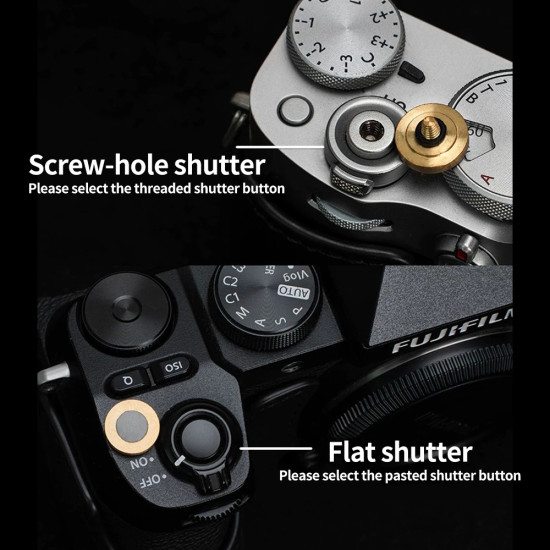 Doraemon Shutter Button & Hot Shoe Cover – Brass, CNC Machined, Hand-Polished (Threaded & Stick-On Versions) Doraemon Shutter Button & Hot Shoe Cover – Brass, CNC Machined, Hand-Polished (Threaded & Stick-On Versions)