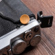 Sandalwood Wood Shutter Release Button – Handcrafted for Vintage Cameras (Brone Brass Base, Tapered Thread) Sandalwood Wood Shutter Release Button – Handcrafted for Vintage Cameras (Brone Brass Base, Tapered Thread)