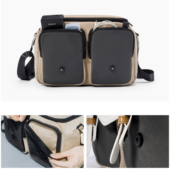 Camera Shoulder Bag Compact Camera Case, Small Waterproof Camera Messenger Bag with Tripod Holder, Travel Photography Bag for Canon, Nikon, Sony, Fuji DSLR/SLR/Mirrorless Camera, Lens Camera Shoulder Bag Compact Camera Case, Small Waterproof Camera Messenger Bag with Tripod Holder, Travel Photography Bag for Canon, Nikon, Sony, Fuji DSLR/SLR/Mirrorless Camera, Lens