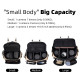 Camera Shoulder Bag Compact Camera Case, Small Waterproof Camera Messenger Bag with Tripod Holder, Travel Photography Bag for Canon, Nikon, Sony, Fuji DSLR/SLR/Mirrorless Camera, Lens Camera Shoulder Bag Compact Camera Case, Small Waterproof Camera Messenger Bag with Tripod Holder, Travel Photography Bag for Canon, Nikon, Sony, Fuji DSLR/SLR/Mirrorless Camera, Lens