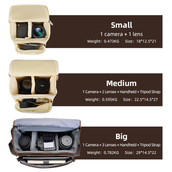 Compact Camera Bag Case Canvas Leather Trim Compatible for Nikon, Canon, Sony Mirrorless Camera and Lenses Waterproof, Camera Shoulder Messenger Bag Beige Compact Camera Bag Case Canvas Leather Trim Compatible for Nikon, Canon, Sony Mirrorless Camera and Lenses Waterproof, Camera Shoulder Messenger Bag Beige