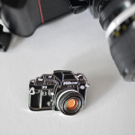 Nikon F3 fiml camera pin vintage camera metal badge Nikon F3 fiml camera pin vintage camera metal badge