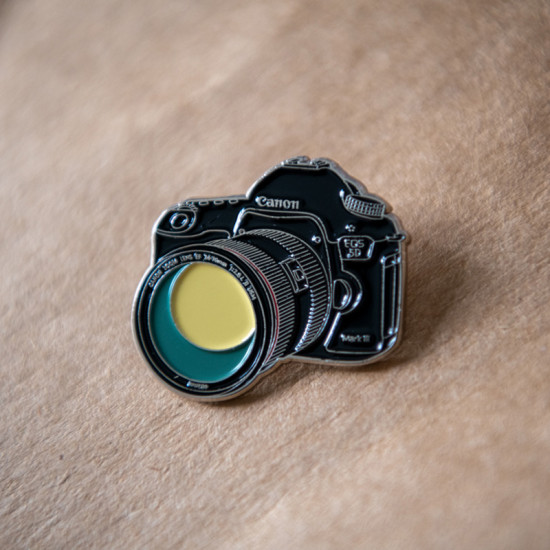 Canon 5D Mark III camera pin vintage camera metal badge Canon 5D Mark III camera pin vintage camera metal badge