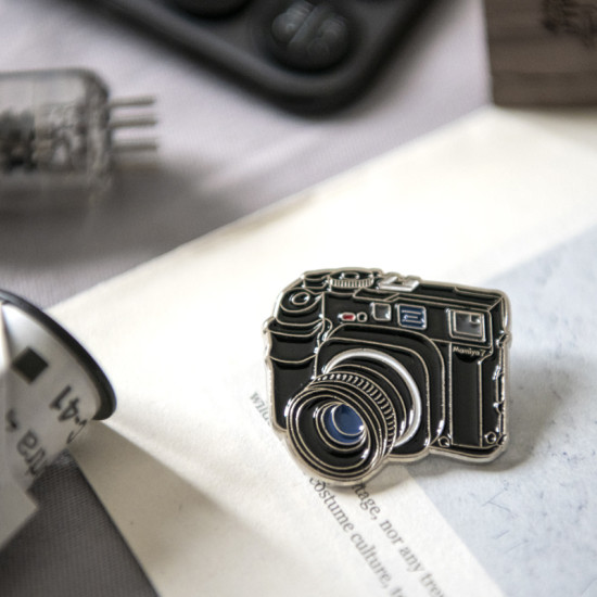 Mamiya 7 film camera pin vintage camera metal badge Mamiya 7 film camera pin vintage camera metal badge