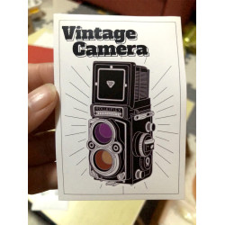 Rolleiflex 3.5F film camera sticker vintage sticker