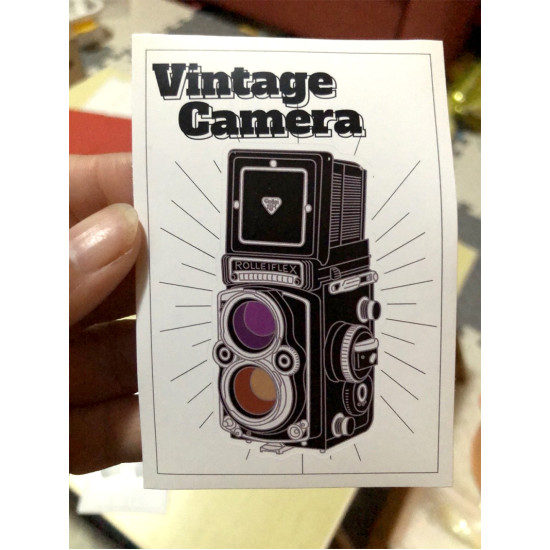 Rolleiflex 3.5F film camera sticker vintage sticker Rolleiflex 3.5F film camera sticker vintage sticker