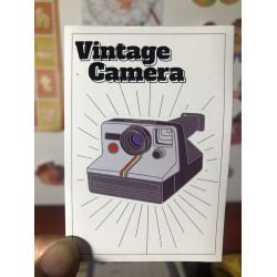 Polaroid camera pin sticker vintage sticker