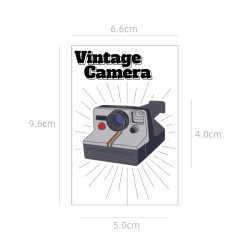 Polaroid camera pin sticker vintage sticker
