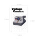Polaroid camera pin sticker vintage sticker Polaroid camera pin sticker vintage sticker