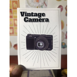 Ricoh GR film camera sticker vintage sticker